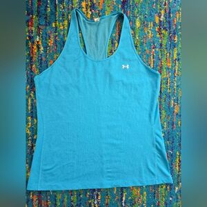 Under Armour Women's Blue‎ Racerback XL Tank Top EUC